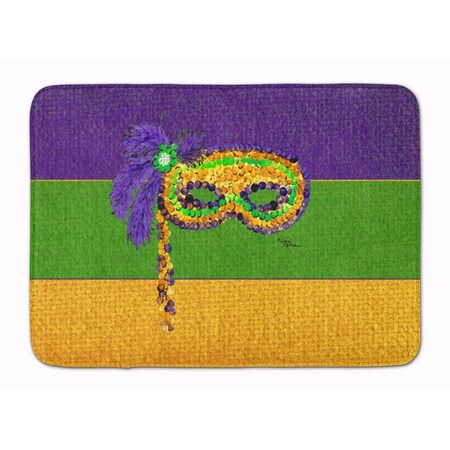 Carolines Treasures Mardi Gras Machine Washable Memory Foam Mat 8384RUG
